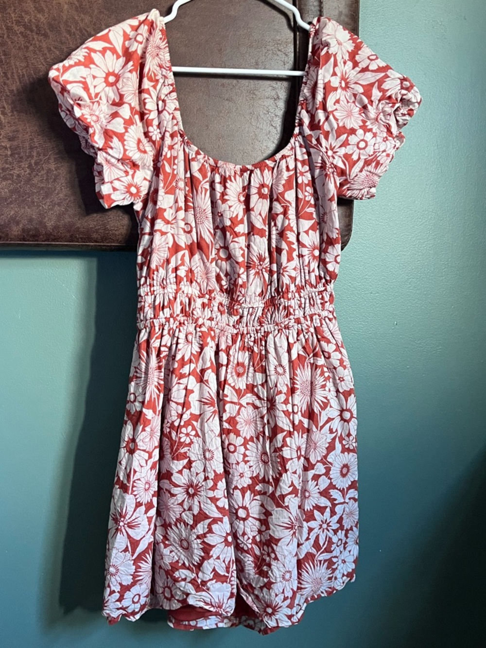 American Eagle Floral Puff-Sleeve Dress